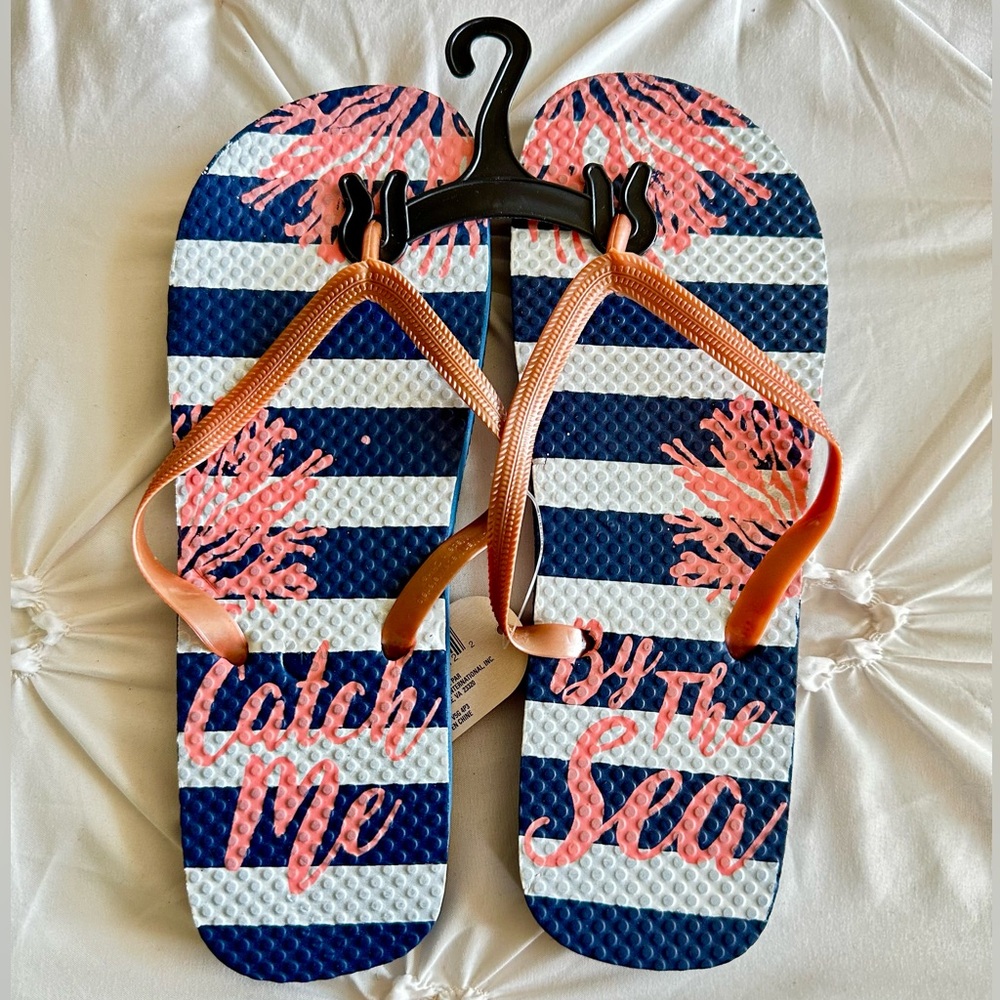 Nautical “Catch Me By The Sea” Sandals